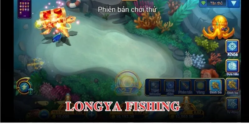 Tựa game Longya Fishing tập hợp hệ thống sinh vật đa dạng