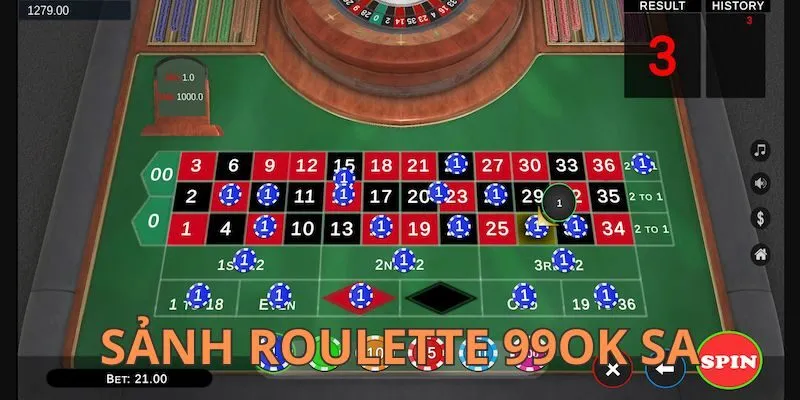 Trải nghiệm tuyệt vời với Roulette 99OK trực tuyến trên SA